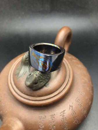 大马士革 钛钢 指环